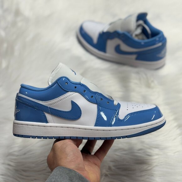 Nike Jordan 1 Low SE White Legend Blue Mens FZ2138-114 NEW Multi Sz - Picture 1 of 4